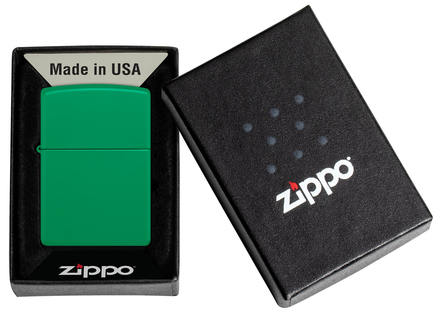 Zippo Grass Green Matte Classic Windproof Lighter