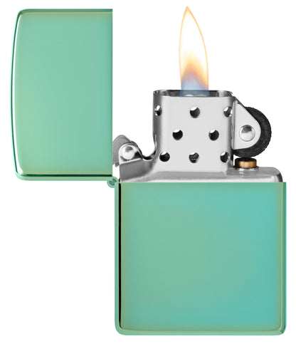 Zippo Classic High Polish Green Windproof Lighter