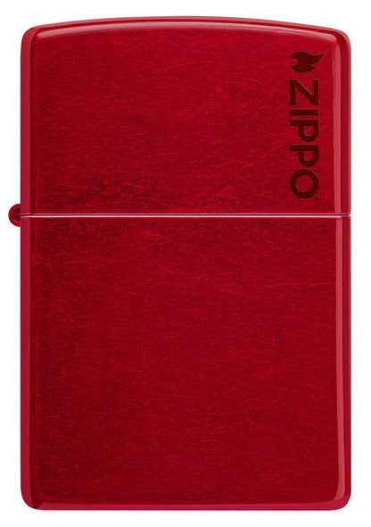 Zippo Classic Candy Apple Red™ Logo Windproof Lighter