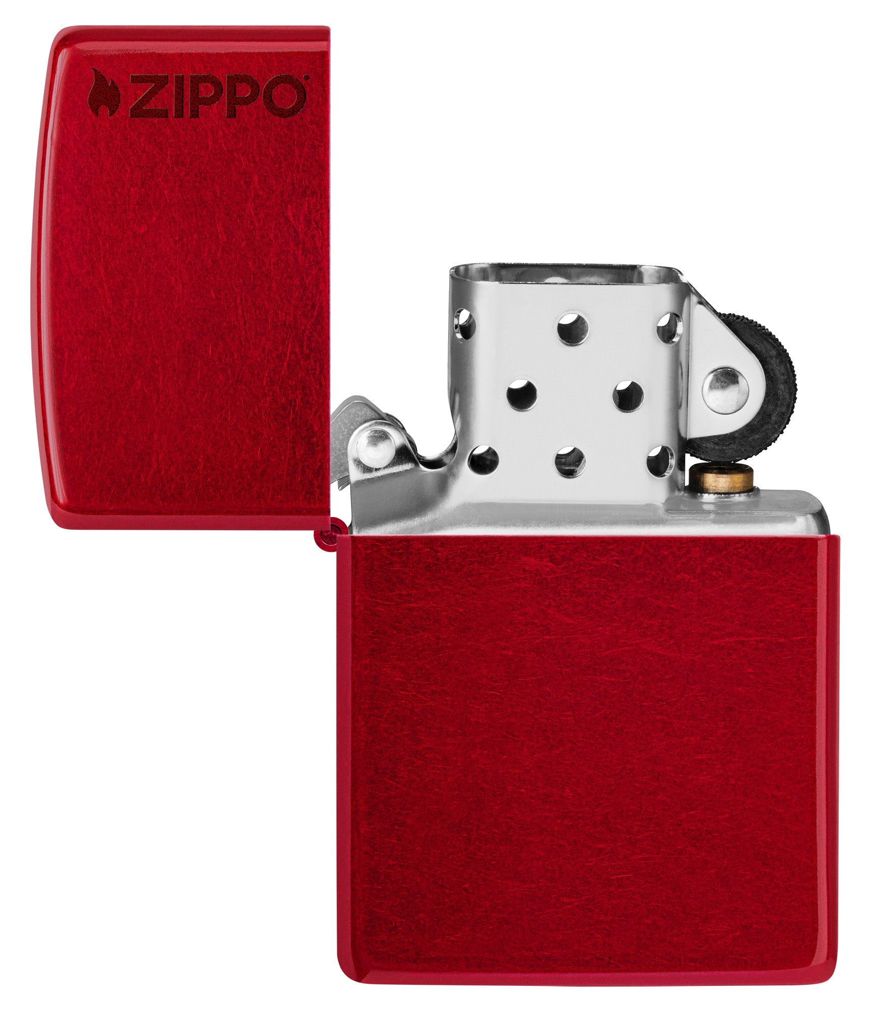 Zippo Classic Candy Apple Red™ Logo Windproof Lighter