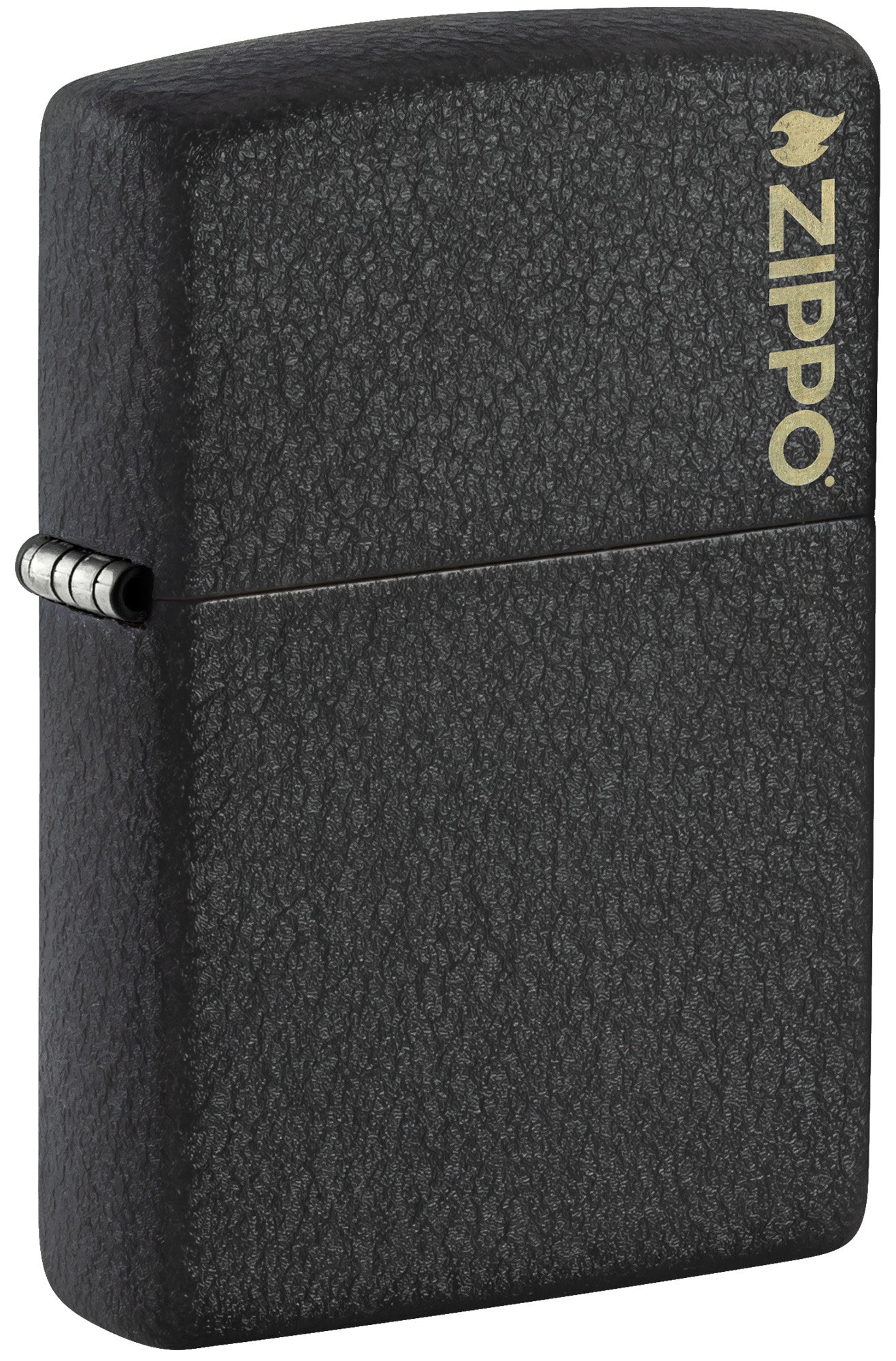 Zippo Classic Black Crackle® Logo Windproof Lighter