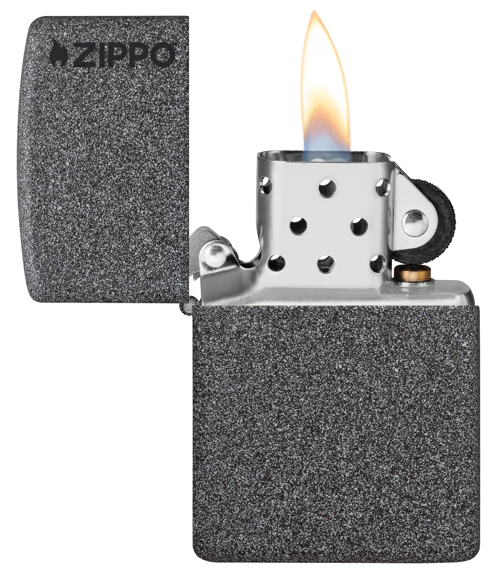 Zippo Classic Iron Stone Logo Windproof Lighter