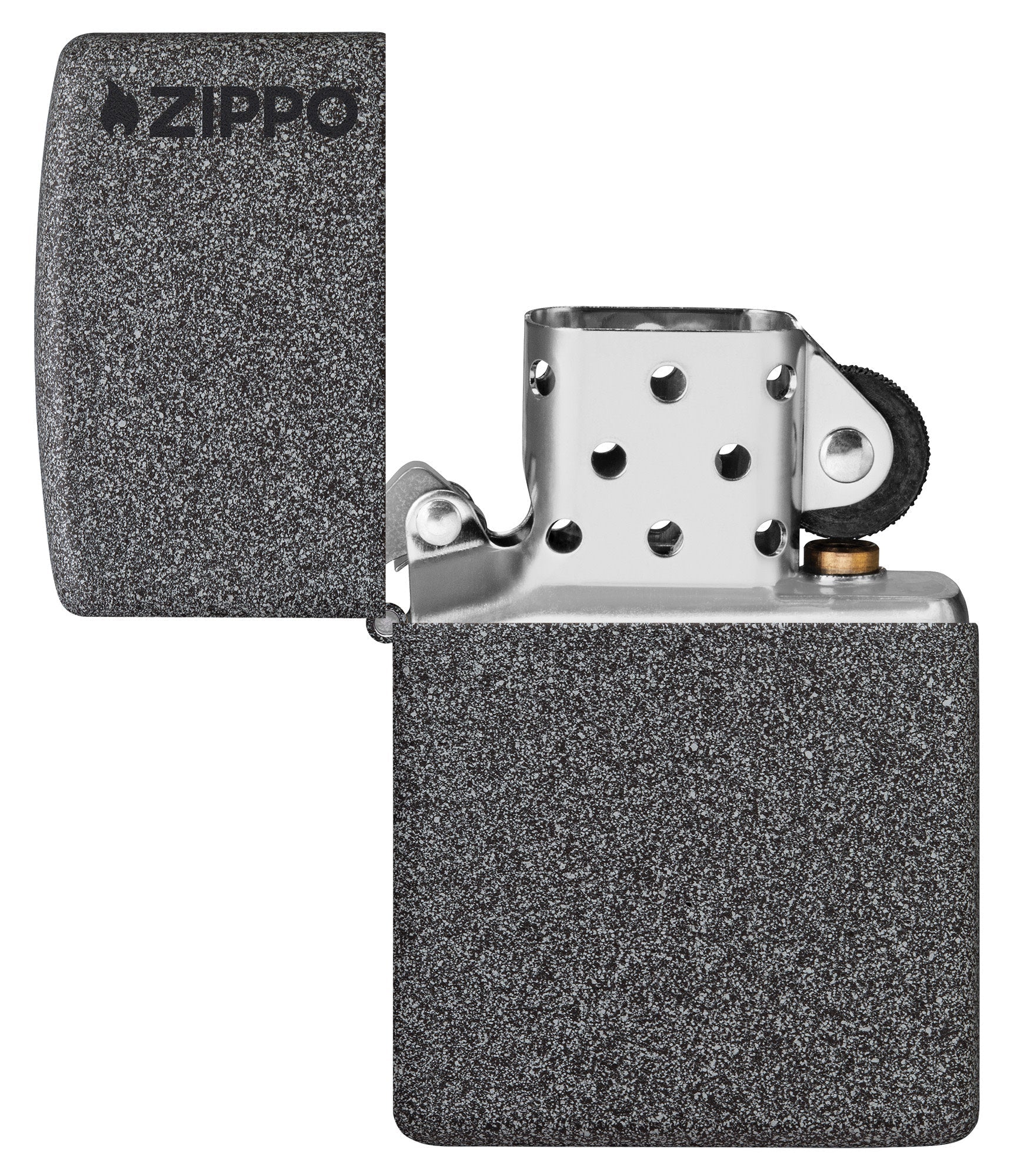 Zippo Classic Iron Stone Logo Windproof Lighter