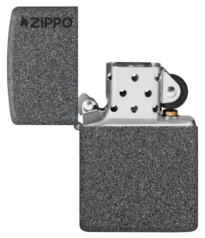 Zippo Classic Iron Stone Logo Windproof Lighter