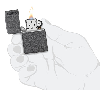 Zippo Classic Iron Stone Logo Windproof Lighter