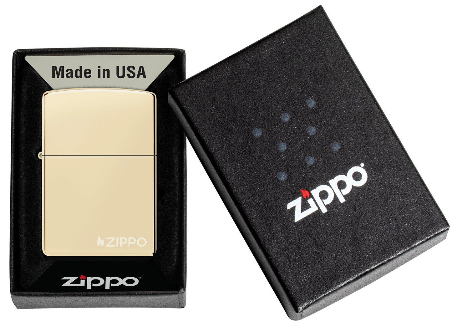 Zippo Classic Champagne Logo Windproof Lighter