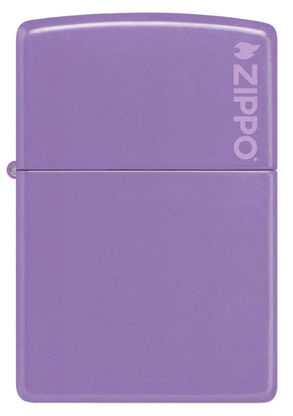 Zippo Classic Smoky Lavender Logo Windproof Lighter