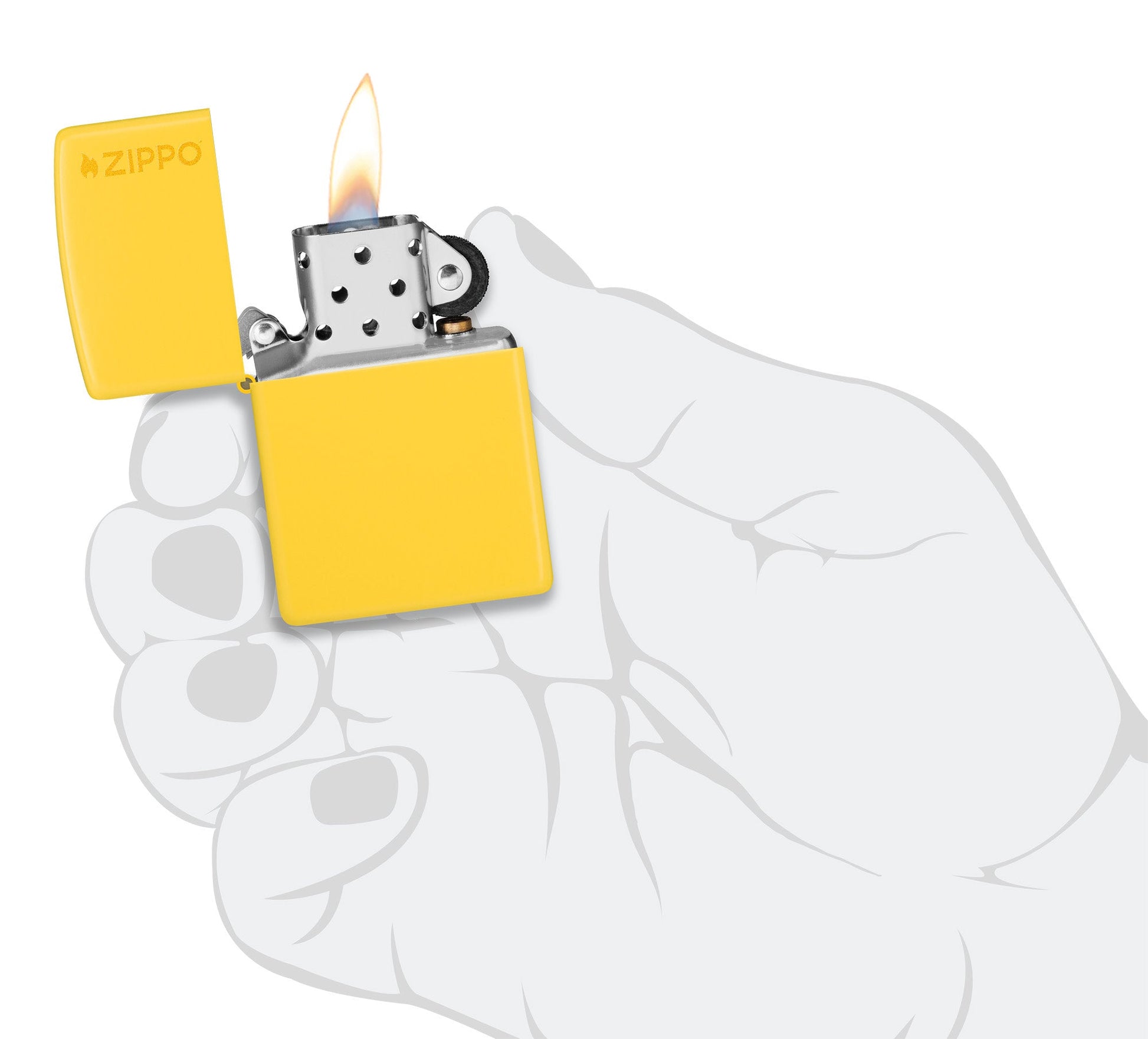 Zippo Classic Sunflower Logo Windproof Lighter