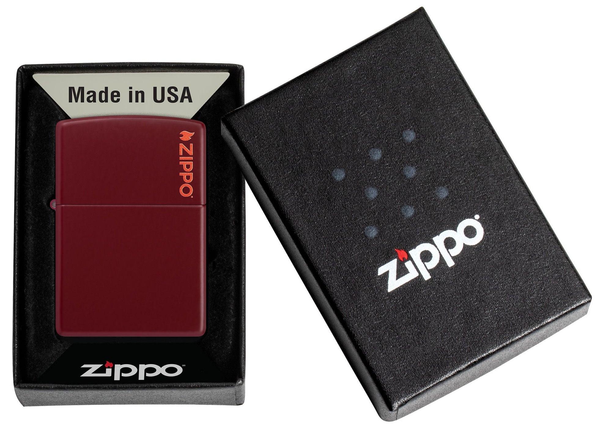 Zippo Classic Merlot Logo Windproof Lighter