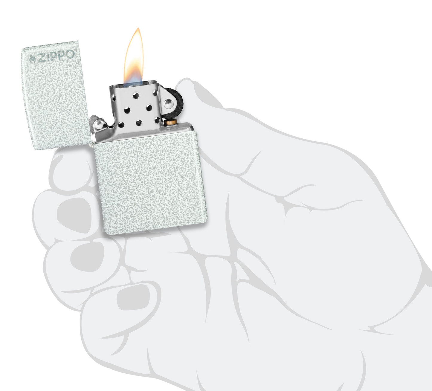 Zippo Classic Glacier Logo Windproof Lighter
