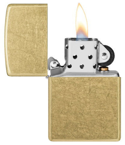 Zippo Street Brass Classic Windproof Lighter