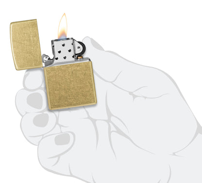 Zippo Street Brass Classic Windproof Lighter