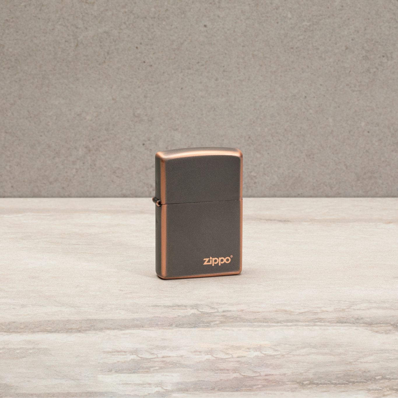 Zippo Classic Rustic Bronze Logo Windproof Lighter
