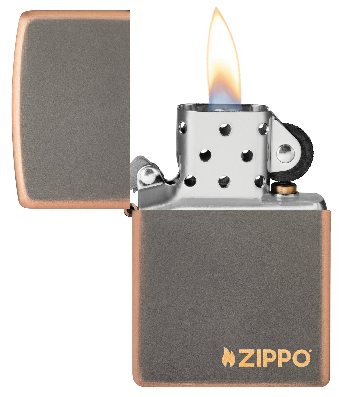 Zippo Classic Rustic Bronze Logo Windproof Lighter