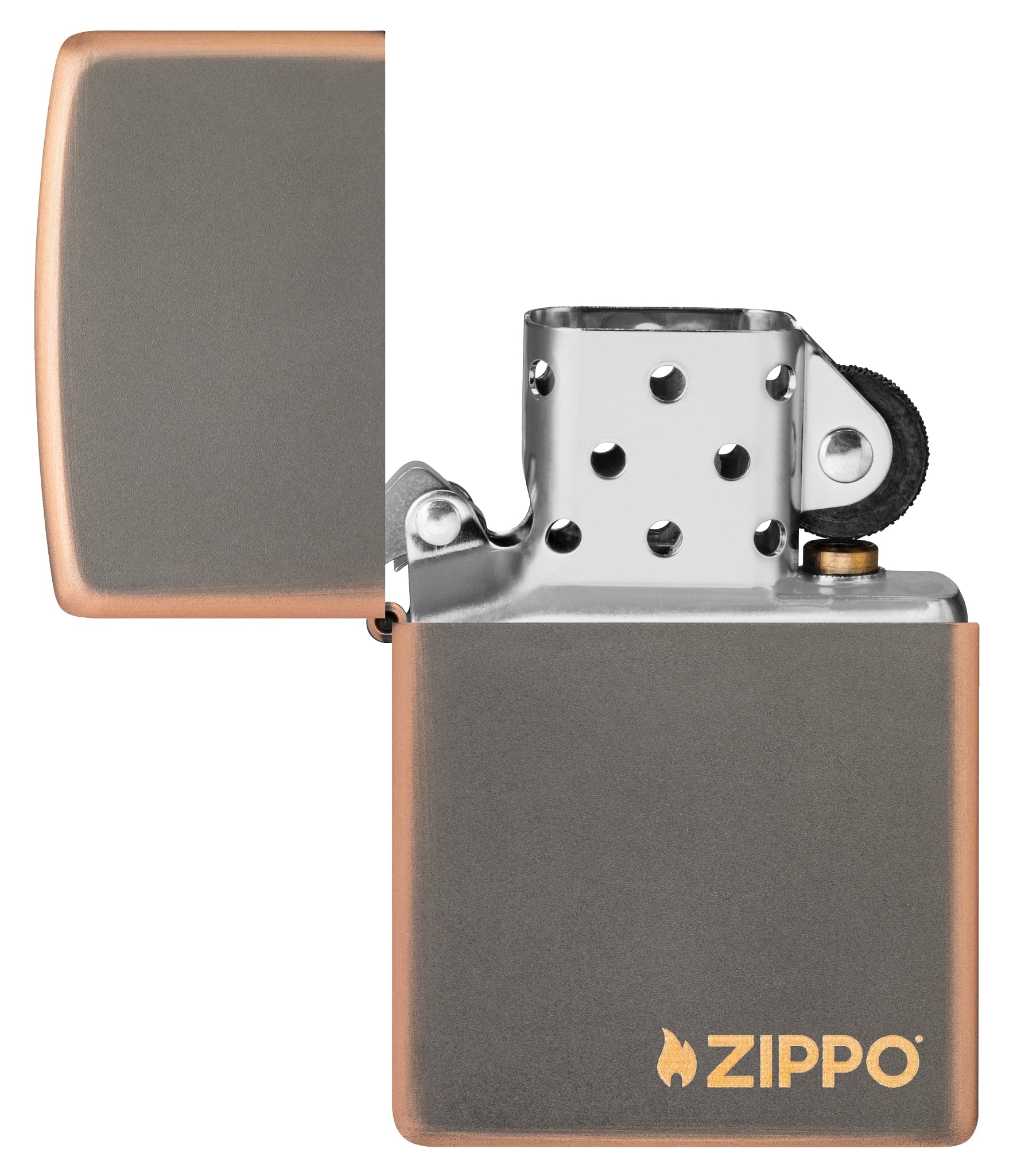 Zippo Classic Rustic Bronze Logo Windproof Lighter