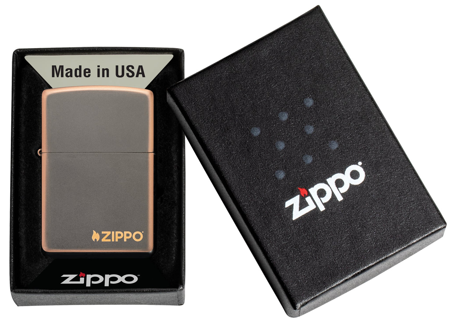 Zippo Classic Rustic Bronze Logo Windproof Lighter