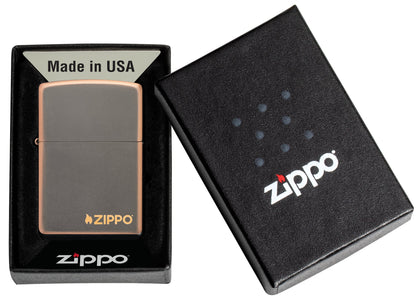 Zippo Classic Rustic Bronze Logo Windproof Lighter
