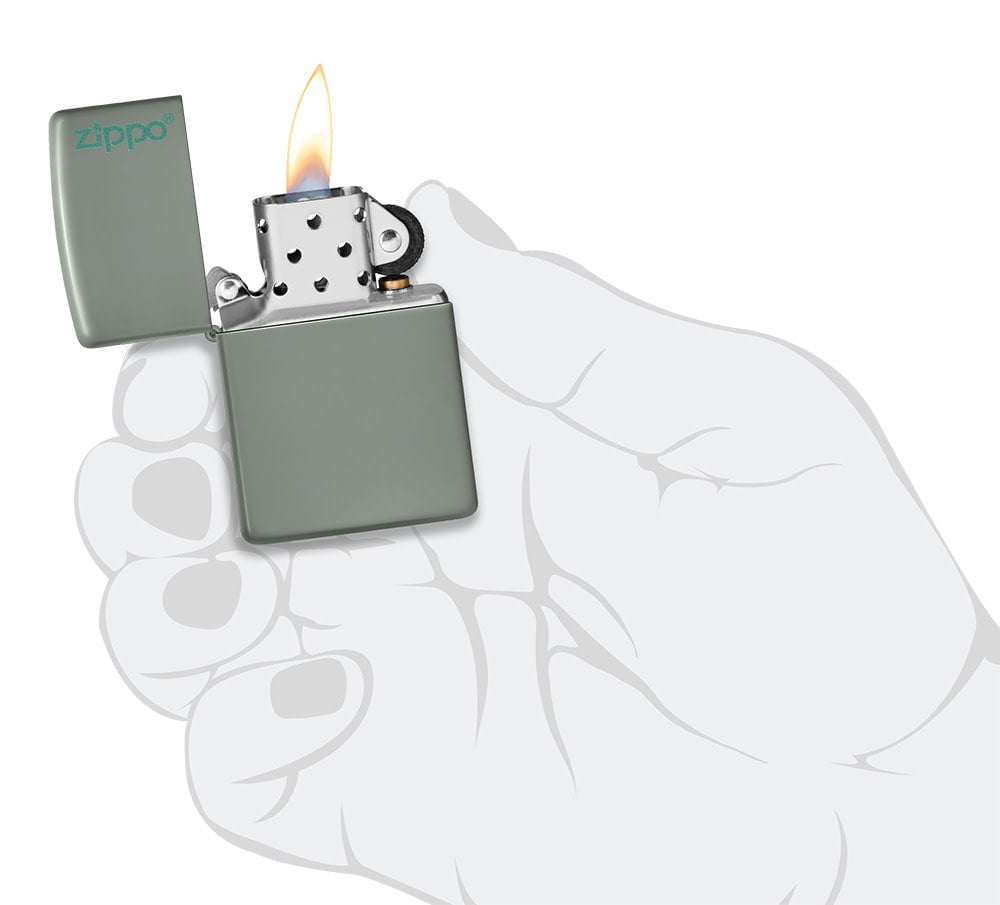 Zippo Classic Sage Logo Windproof Lighter