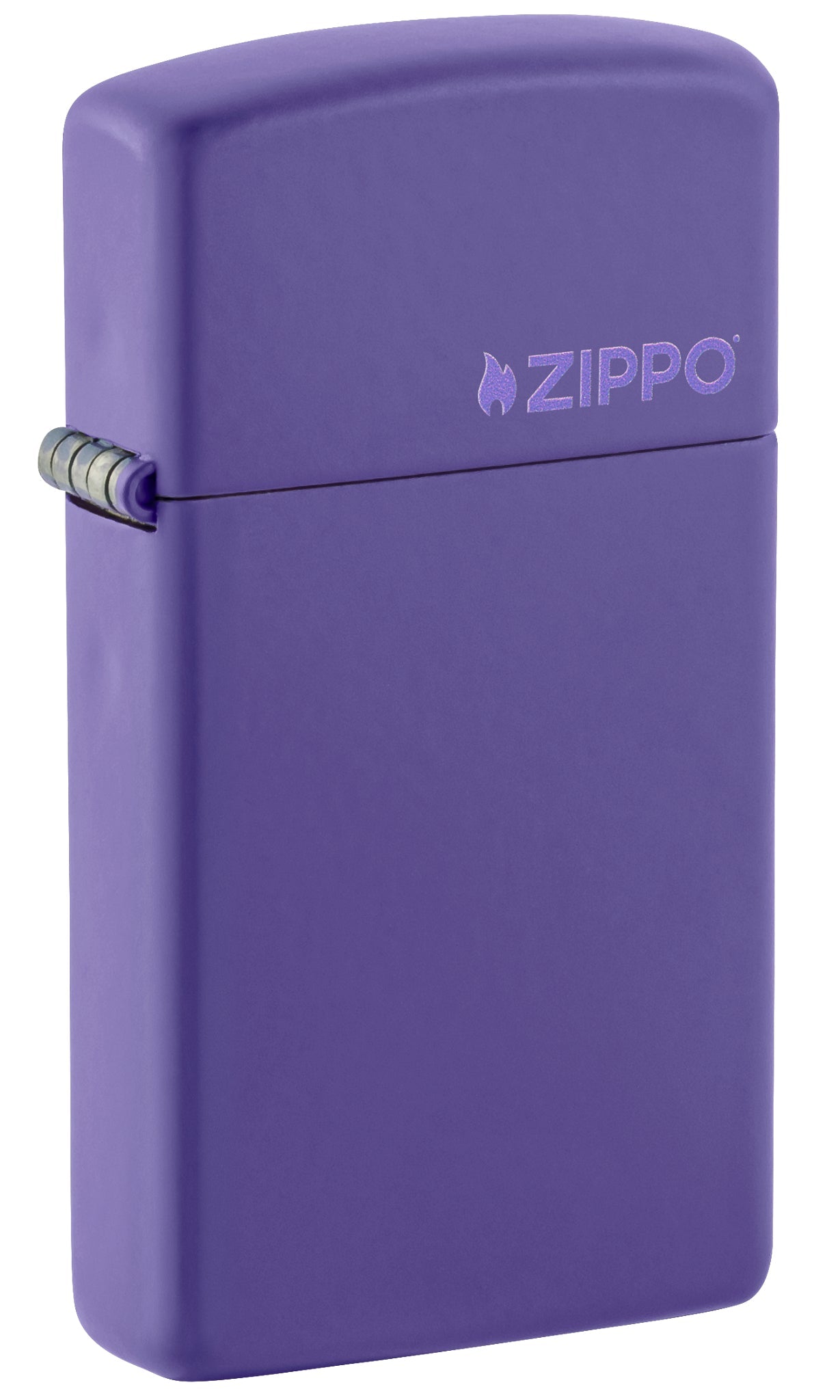 Zippo Slim® Purple Matte Logo Windproof Lighter
