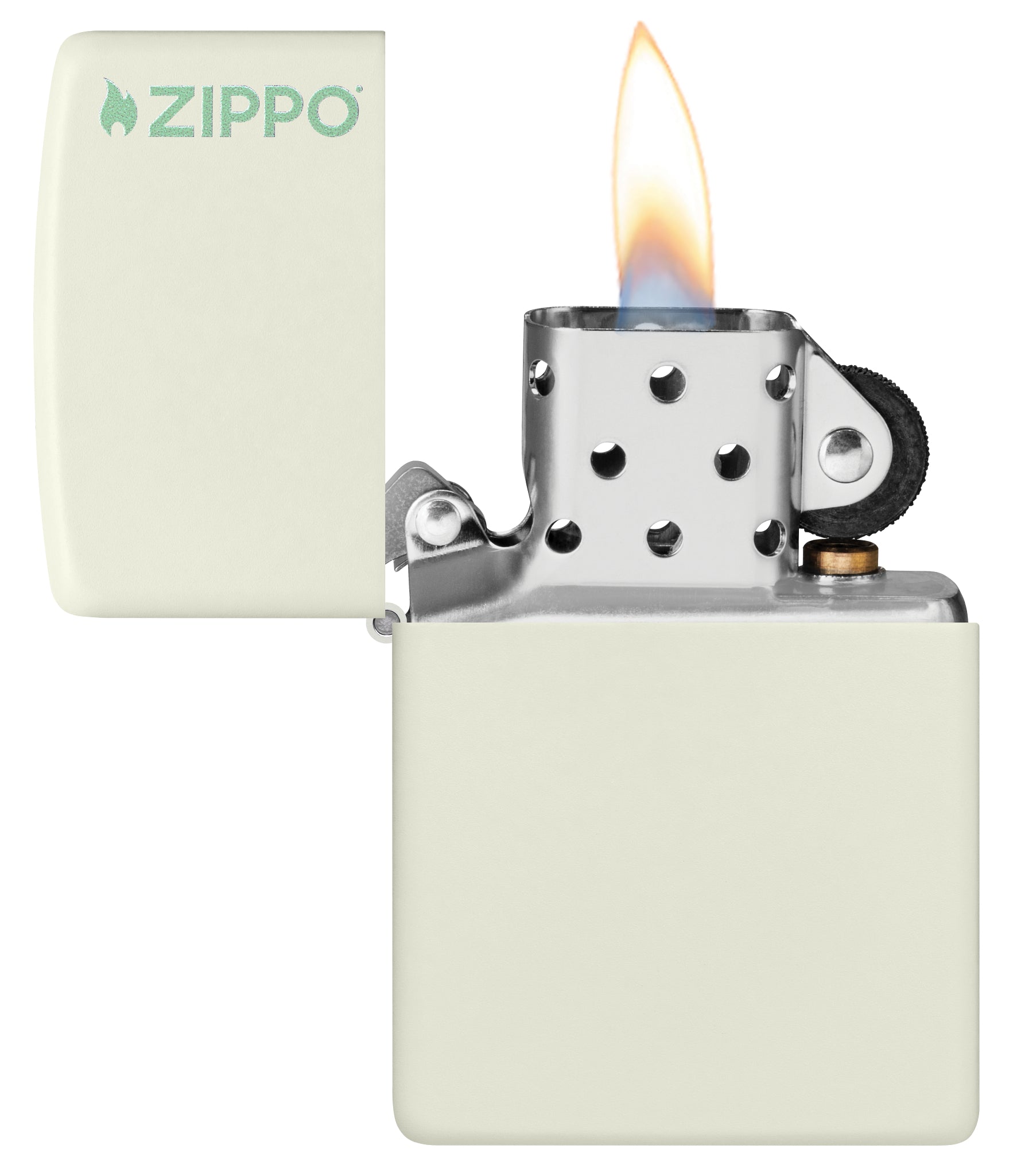 Zippo Classic Glow In The Dark Logo Windproof Lighter