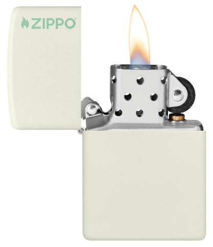 Zippo Classic Glow In The Dark Logo Windproof Lighter