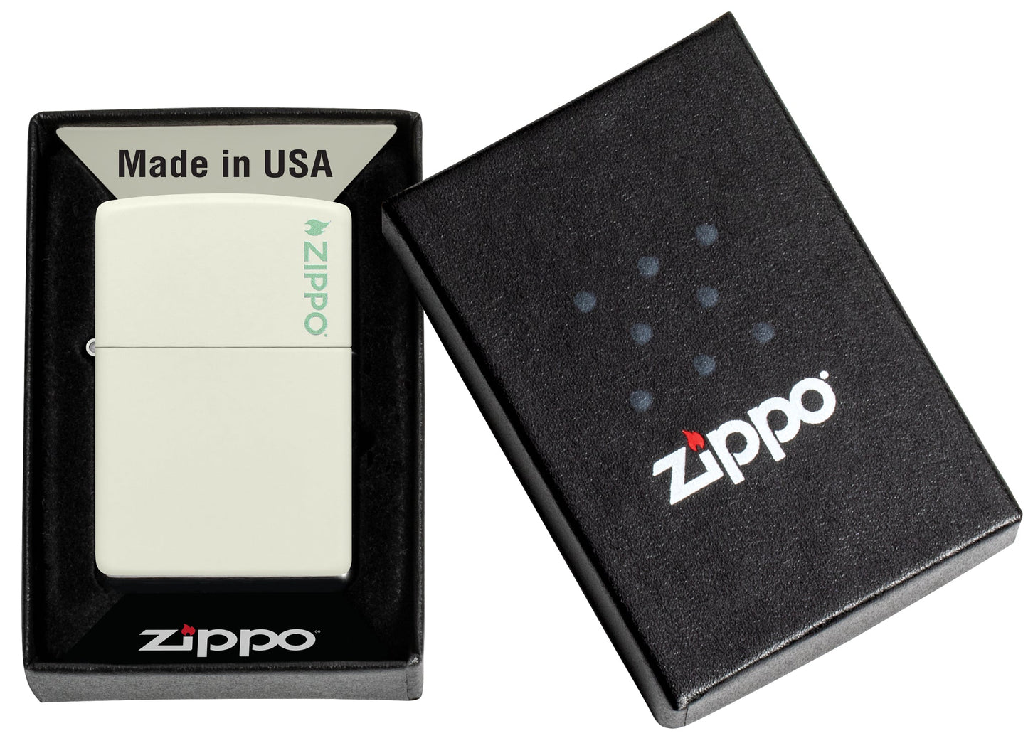 Zippo Classic Glow In The Dark Logo Windproof Lighter