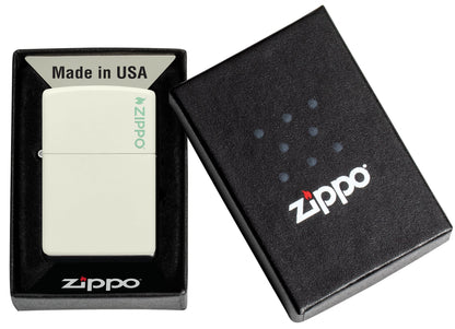Zippo Classic Glow In The Dark Logo Windproof Lighter