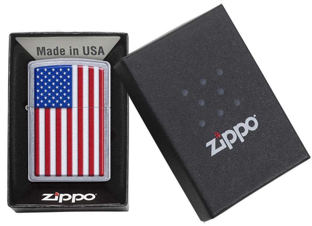 Zippo Patriotic Street Chrome Windproof Lighter