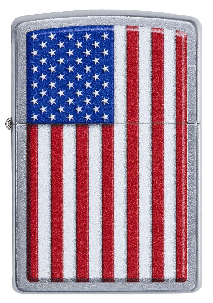 Zippo Patriotic Street Chrome Windproof Lighter