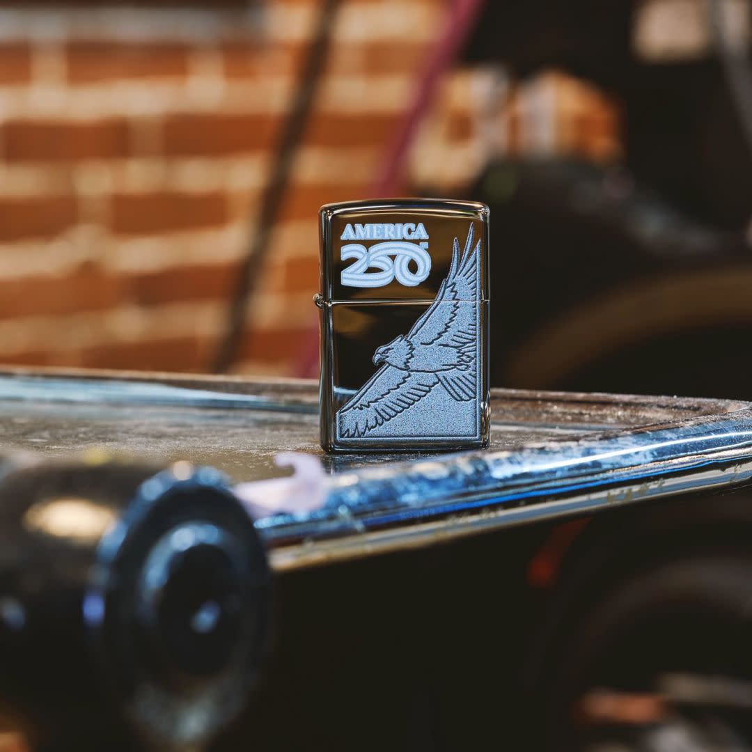 Zippo America250 Eagle Design Black Ice Windproof Lighter