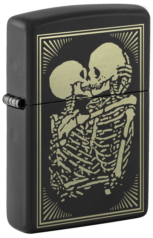 Zippo Lovers Design Black Matte Windproof Lighter