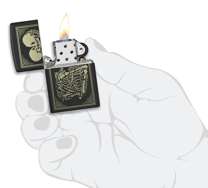 Zippo Lovers Design Black Matte Windproof Lighter