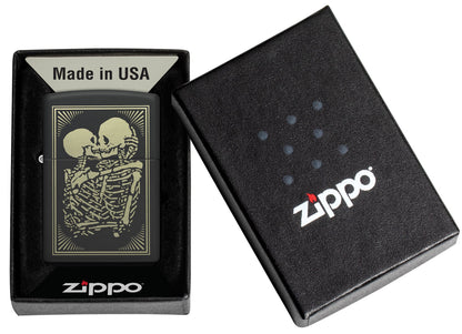 Zippo Lovers Design Black Matte Windproof Lighter