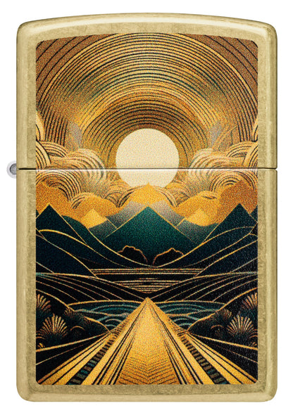 Zippo Through the Mountains Design Windproof Lighter