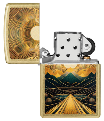 Zippo Through the Mountains Design Windproof Lighter