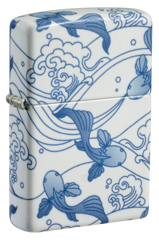 Zippo Porcelain Koi Design 540 Matte Windproof Lighter