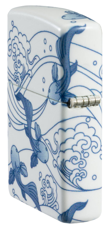 Zippo Porcelain Koi Design 540 Matte Windproof Lighter
