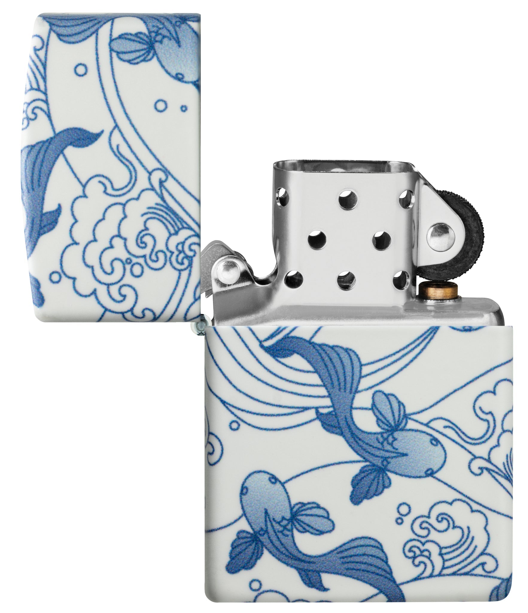 Zippo Porcelain Koi Design 540 Matte Windproof Lighter