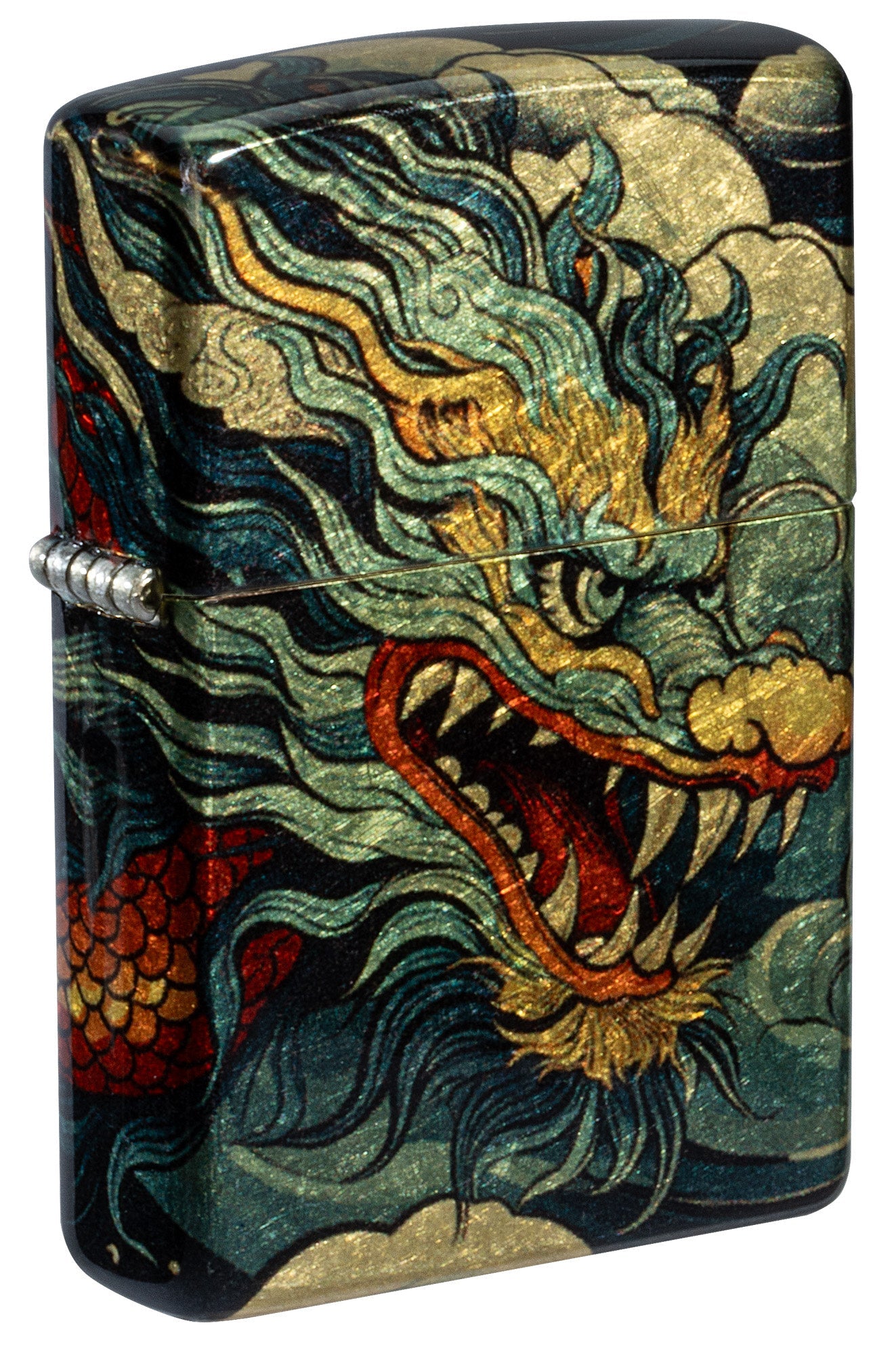 Zippo Dragon Fusion Design 540 Tumbled Brass Windproof Lighter