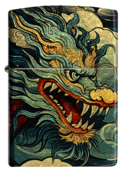 Zippo Dragon Fusion Design 540 Tumbled Brass Windproof Lighter