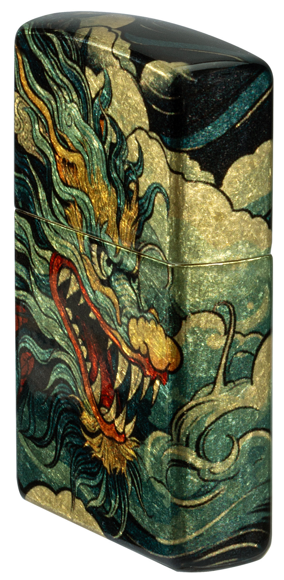 Zippo Dragon Fusion Design 540 Tumbled Brass Windproof Lighter
