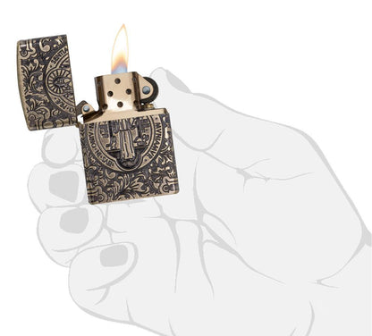 Zippo St. Benedict Design Windproof Lighter