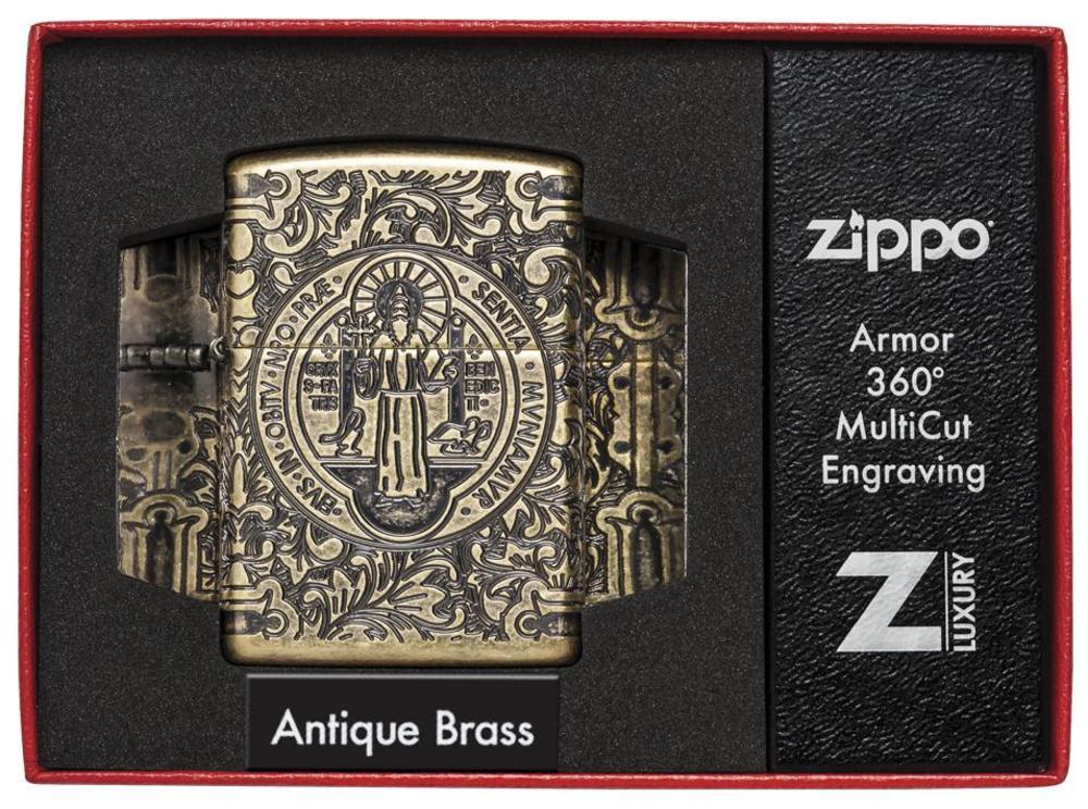Zippo St. Benedict Design Windproof Lighter
