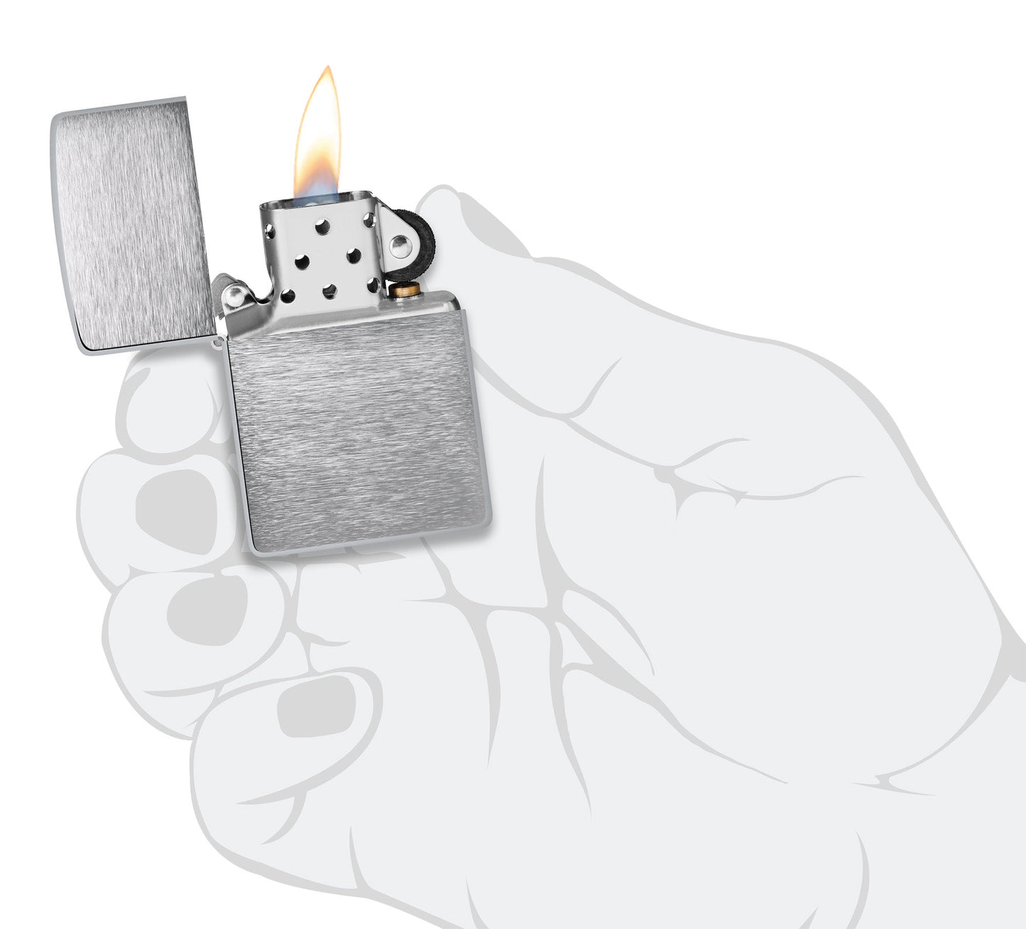 Zippo Classic Brushed Chrome Windproof Lighter