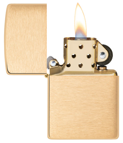Zippo Classic Brushed Brass Windproof Lighter