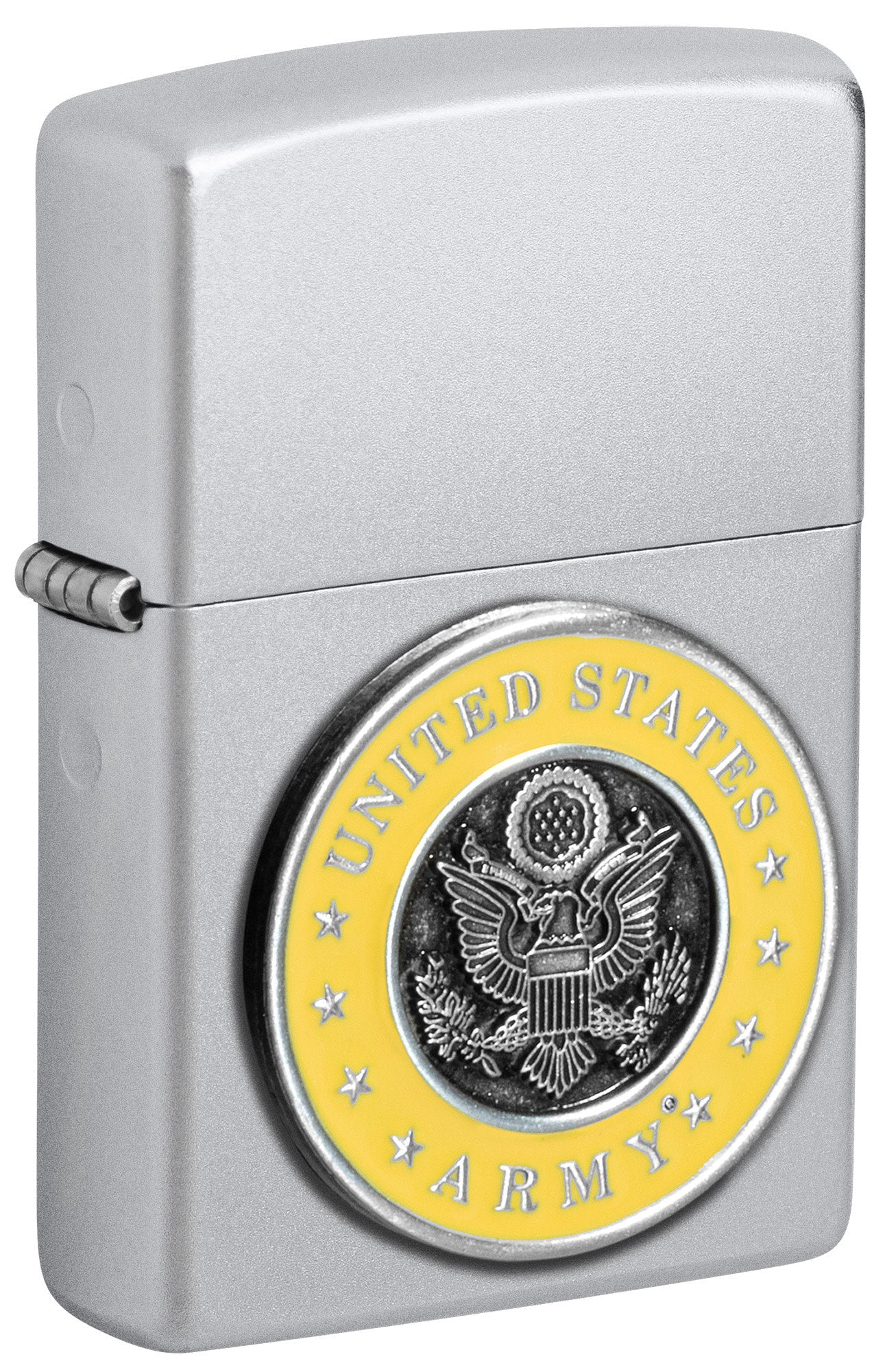 Zippo U.S. Army® Crest Emblem Satin Chrome Windproof Lighter