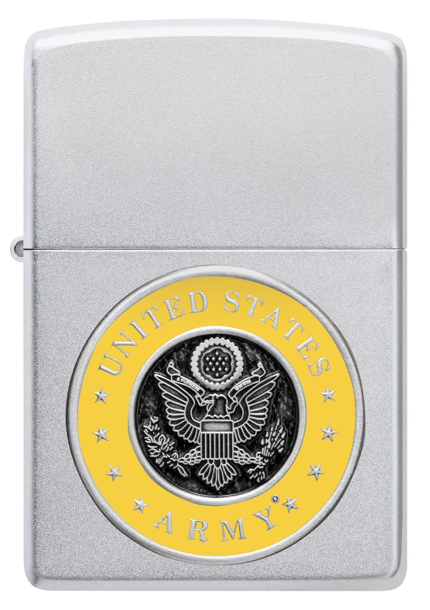 Zippo U.S. Army® Crest Emblem Satin Chrome Windproof Lighter