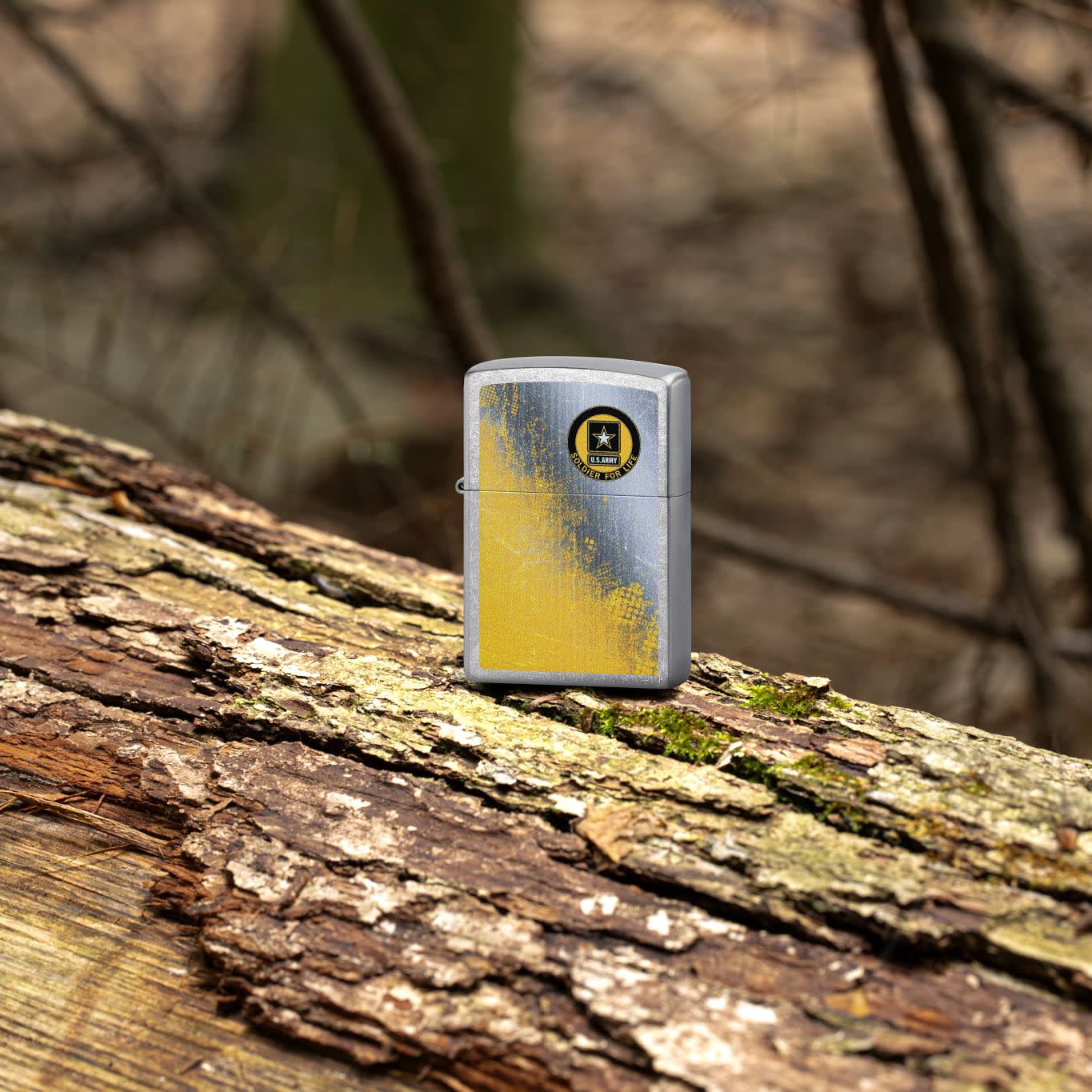Zippo U.S. Army® Soldier for Life Design Street Chrome Windproof Lighter
