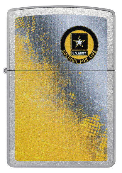Zippo U.S. Army® Soldier for Life Design Street Chrome Windproof Lighter