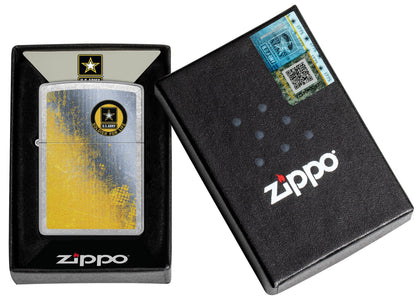 Zippo U.S. Army® Soldier for Life Design Street Chrome Windproof Lighter